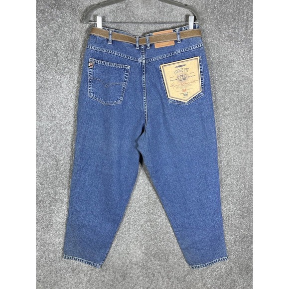 Vintage Gloria Vanderbilt Signature Label Loose Fit Mom Jeans Women Sz 18W Short - Picture 2 of 12